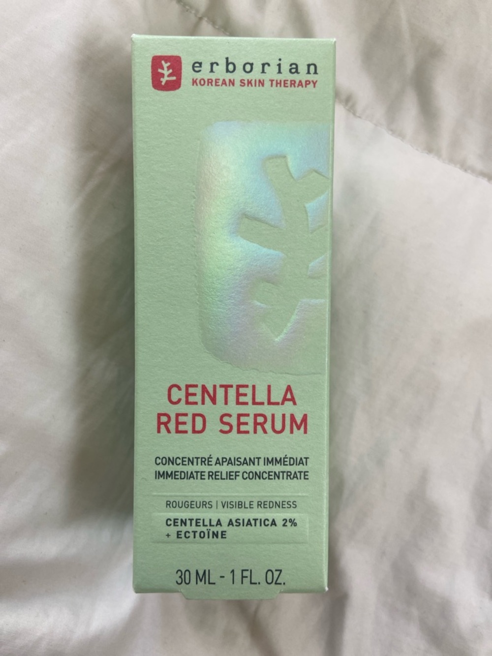 ERBORIAN CENTELLA RED FACE SERUM. BRAND NEW FULL SIZE